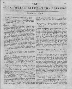 Seybold, F.: Novellen. Aarau: Sauerländer 1833