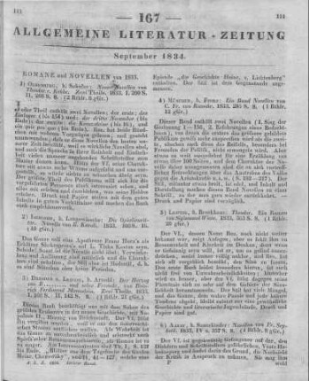 Seybold, F.: Novellen. Aarau: Sauerländer 1833