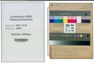 Entnazifizierung Wilhelm Schmidt , geb. 24.02.1906 (Tabakwarenhaendler)