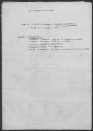 Ennabeuren-Sontheim: Pfarrbericht 1937