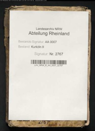 Waldgedingsprotokollbuch des Büdericher Buschs (mit Abschrift der Waldordnung von 1568)