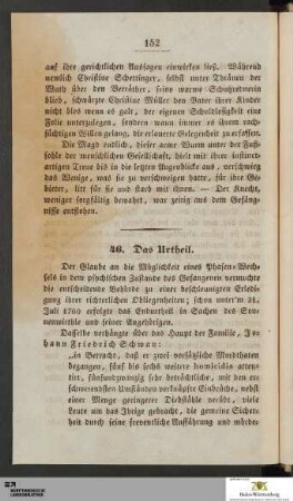 46. Das Urtheil