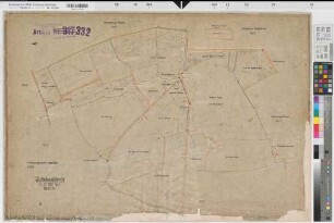 Weetfeld (Hamm), Umlegung Weetfeld, Bl. 14 Zuteilungskarte Osterbönen Flur 4