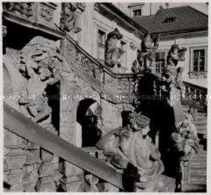 Prag, Schloss Troja, Stiege