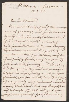 Brief an Heinrich von Herzogenberg : 17.07.1895