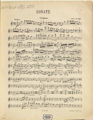 Sonate für Violine & Pianoforte