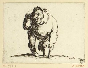 Der Zwerg mit den Krücken, Blatt 4 aus: Varie figure gobbi