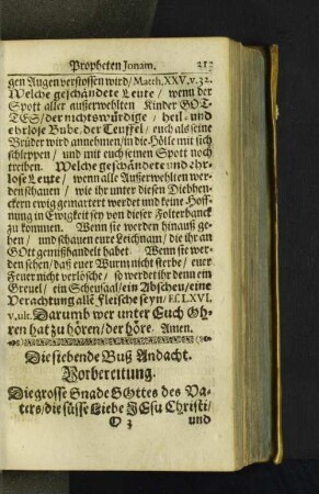 [Die siebende Buß-Andacht. - Die neundte Buß-Andacht.]