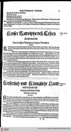 Schwabenspiegel - Keyserlich und Königliche Land und Lehenrecht