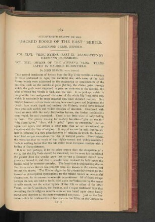 Seventeenth Review on the "Sacred Books of the East" Series.