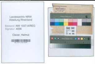 Entnazifizierung Helmut Clever , geb. 00.00.0000 ()