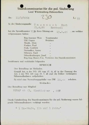 Ungemach, Karl