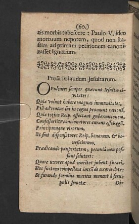 Prosa in laudem Jesuitarum.