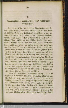 II. Topographische, geognostische und klimatische Verhältnisse