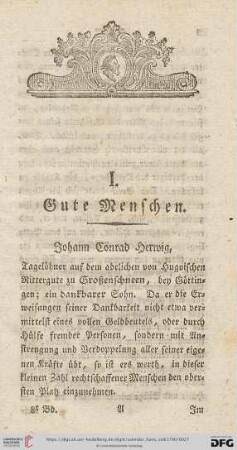 I. Gute Menschen