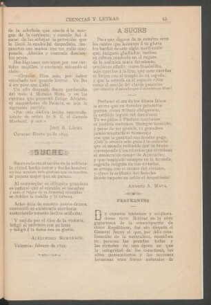 Sucre : [Poesía]