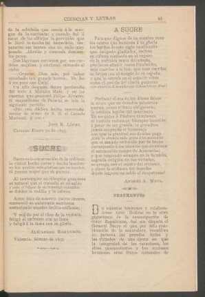 Sucre : [Poesía]
