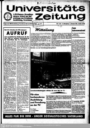 1968: Universitäts-Zeitung