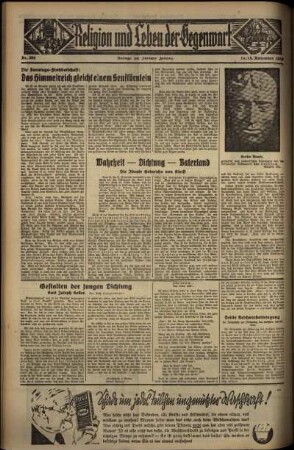 Zweite Ausgabe vom Samstag, den 14. November 1936.