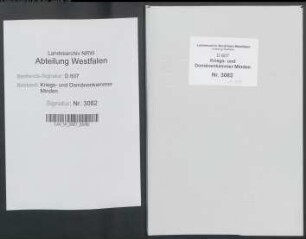 Handakten des Mandatars der Kilver Holzgrafschaft Kriminalrat Nettebusch zu Minden: Kilver Markeninteressenten . / . die adligen Güter Waghorst, Kilver und Böckel wegen Teilung der Kilver Mark (Amt Limberg, Vogtei Bünde)