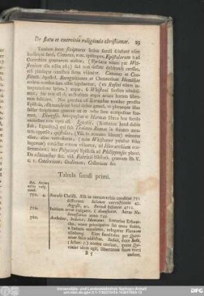 Tabula seculi primi.