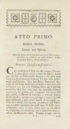Atto Primo