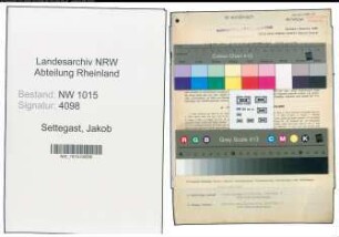 Entnazifizierung Jakob Settegast , geb. 22.06.1889 (Stadtkassenrendant)