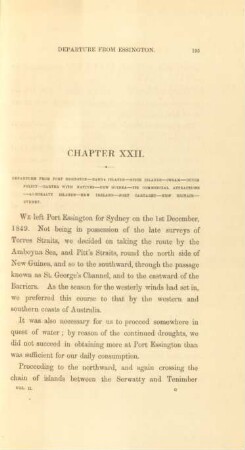 Chapter XXII. Departure from port Essington ...