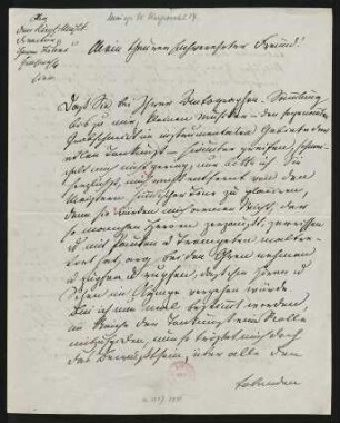 Brief an Friedrich Wilhelm Jähns : 02.03.1865