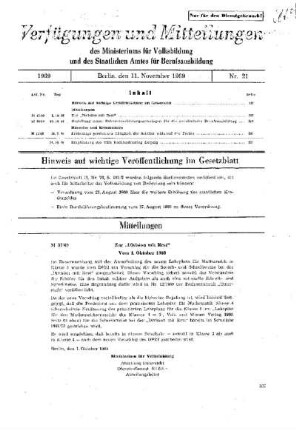 Zur "Division mit Rest" : 37/69 vom 1. Oktober 1969 ; [Mitteilungen]