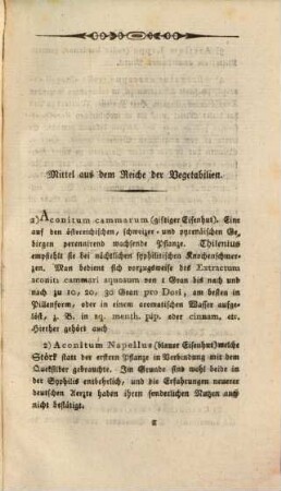 Kurze Übersicht und Würdigung der vorzüglichsten bisher in der Lustseuche versuchten Heilmittel