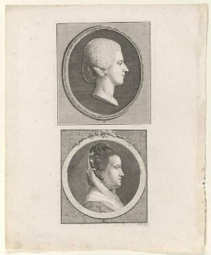 Bildnis der Elisabeth Christine Ulrike, Prinzessin von Preußen und der Katharina Zimmermann