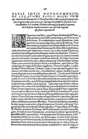 Pavli Iovii novocomensis, de legatione basilii magni principis Moscouiae ad Clementem VII. Pontificem Max Liber: in quo situs regionis antiquis incognitus, religio gentis mares, & causae legationis fidelißimè r