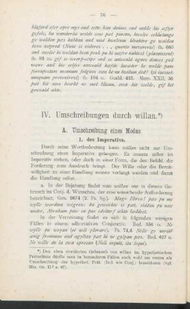 IV. Umschreibungen durch willan.