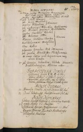 Winterhalbjahr 1657/1658. Rektorat Johann(es) Grave/Gravius