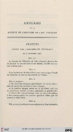 Annuaire de la Société de l'histoire de l'art français