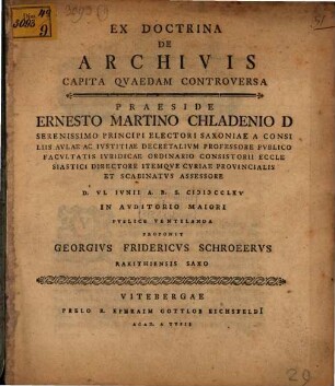 Ex doctrina de archivis capita quaedam controversa