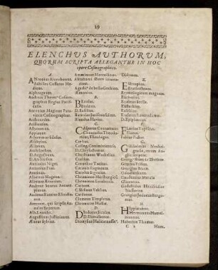 Elenchus Authorum