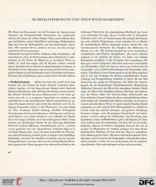 III. Überlieferungen und neue Bildungsmächte
