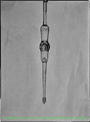 Detail einer Extraktions-Apparatur im Institut für Radiochemie (IRCh)
