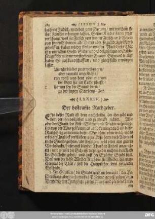 (LXXXIV.) Der betraffte Rathgeber.