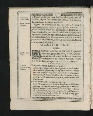 Quaestio Principalis.