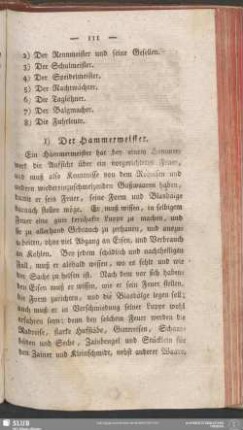 1) Der Hammermeister