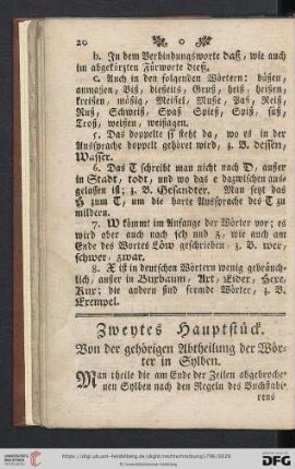 Zweytes Hauptstueck