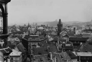 Blick vom Turm des Altstädter Rathauses zum Pulverturm