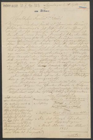 Brief an Friedrich Wilhelm Jähns : 20.09.1872