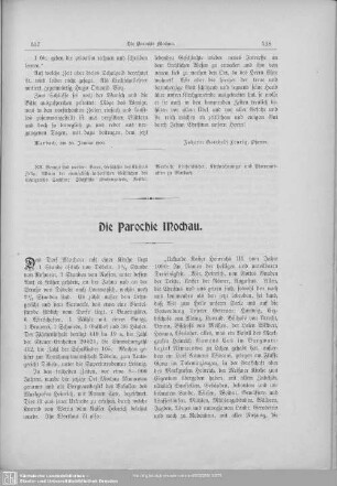 Die Parochie Mochau