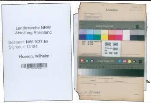 Entnazifizierung Wilhelm Floeren , geb. 09.02.1905 (Landw.Verwalter)