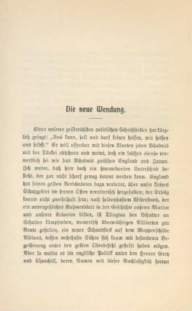 Die neue Wendung