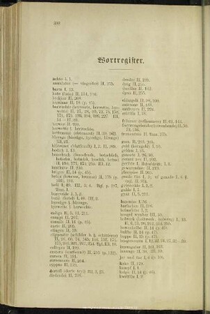 Wortregister